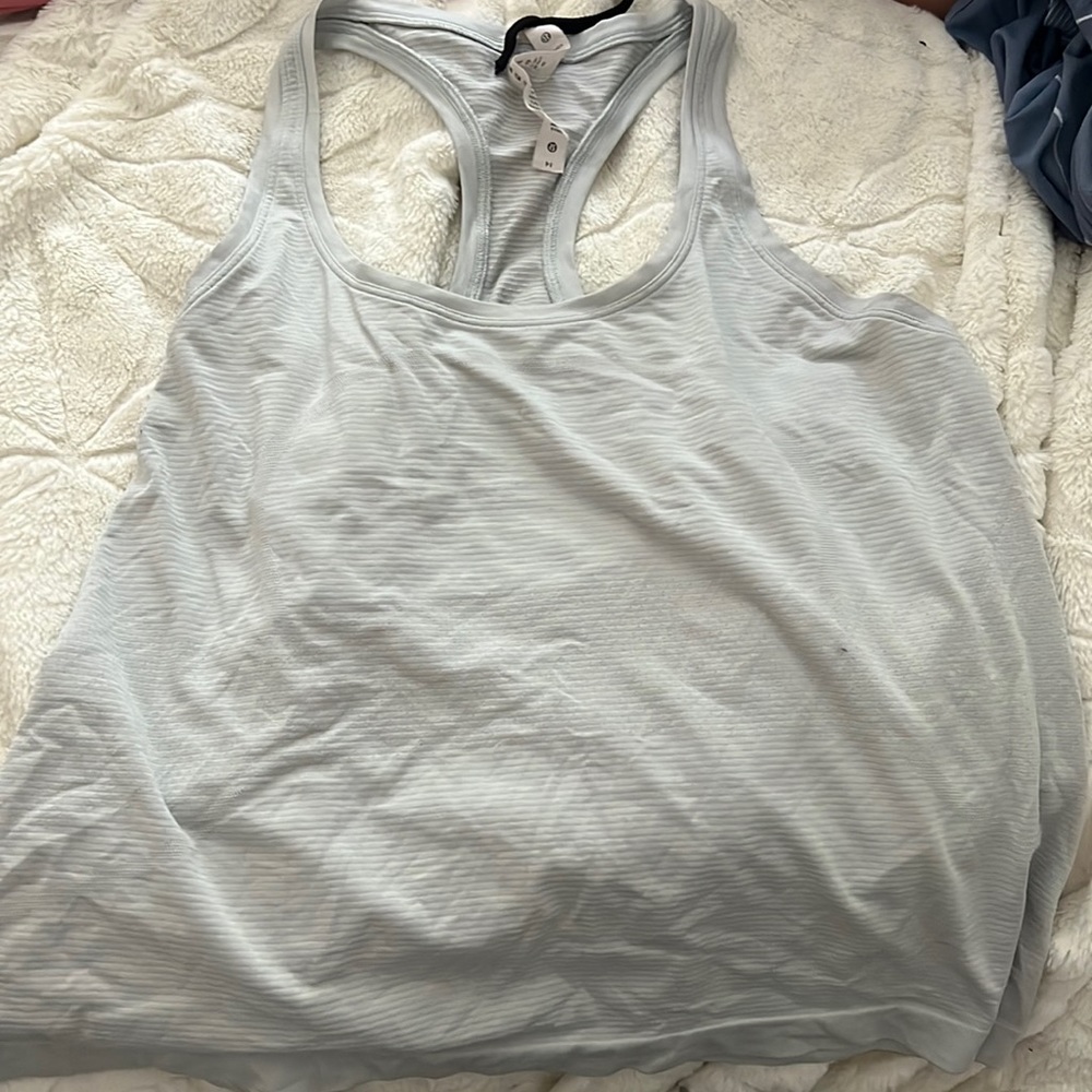 Light Blue Swiftly Tech Racerback Lululemon Tank Top Size 14